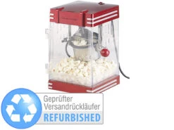 Rosenstein & Söhne Popcorn-Maschine Cinema:Retro-Popcorn-Maschine "Theater" Im 50er-Jahre-Look, Versandrückläufer