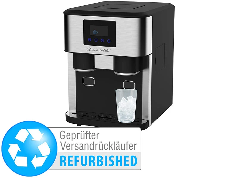 Rosenstein & Söhne Crush Eiswürfelmaschine:Profi-Eiswürfelmaschine Mit Crushed Versandrückläufer 1 Rosenstein & Söhne Crush Eiswürfelmaschine:Profi-Eiswürfelmaschine Mit Crushed Versandrückläufer