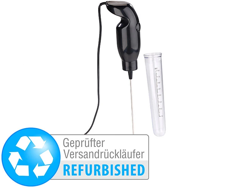 Rosenstein & Söhne Mini Handmixer:Elektrischer Quirl-Handmixer F. Drinks, Frappés, Versandrückläufer 1 Rosenstein & Söhne Mini Handmixer:Elektrischer Quirl-Handmixer F. Drinks, Frappés, Versandrückläufer
