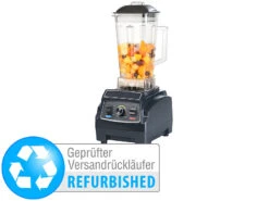 Rosenstein & Söhne Mixer Smoothie:Profi-Retro-Standmixer, 1.500 W, 2 L, BPA-frei, Versandrückläufer