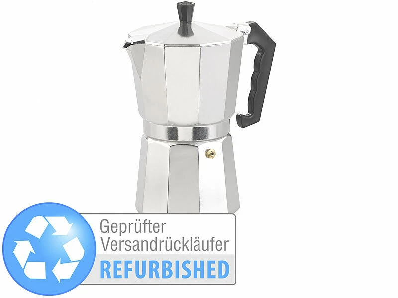 Cucina Di Modena Espresso Campingkocher:Espresso-Kocher Für 9 Tassen, 400 Ml, Für Gas- Versandrückläufer 1 Cucina Di Modena Espresso Campingkocher:Espresso-Kocher Für 9 Tassen, 400 Ml, Für Gas- Versandrückläufer