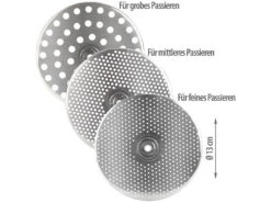 Rosenstein & Söhne Passiersieb:Edelstahl-Passiergerät Mit 3 Einsätzen, Spülmaschinenfest, Ø 20 Cm 13 Rosenstein & Söhne Passiersieb:Edelstahl-Passiergerät Mit 3 Einsätzen, Spülmaschinenfest, Ø 20 Cm -Rosenstein & Söhne Shop zx6017 8