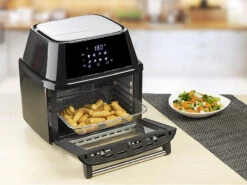 Rosenstein & Söhne Heißluftfriteuse:Digitale XXXL-Heißluft-Fritteuse & Umluft-Backofen Mit Zubehörset 11 Rosenstein & Söhne Heißluftfriteuse:Digitale XXXL-Heißluft-Fritteuse & Umluft-Backofen Mit Zubehörset -Rosenstein & Söhne Shop zx6029 11 1