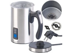 Rosenstein & Söhne Milchschäumer:Elektrischer Edelstahl-Milchaufschäumer, 115/240 Ml, Antihaft, 500 W -Rosenstein & Söhne Shop zx6037 6