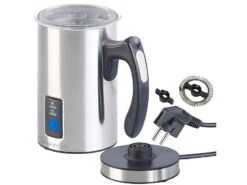 Rosenstein & Söhne Milchschäumer:Elektrischer Edelstahl-Milchaufschäumer, 115/240 Ml, Antihaft, 500 W -Rosenstein & Söhne Shop zx6037 7