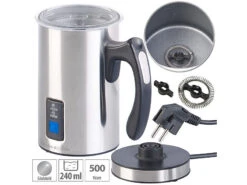 Alternative view of Rosenstein & Söhne Milchschäumer:Elektrischer Edelstahl-Milchaufschäumer, 115/240 Ml, Antihaft, 500 W
