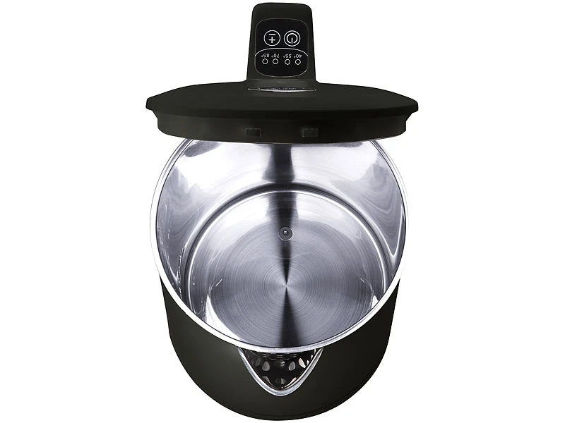 Rosenstein & Söhne Elektro Wasserkocher:Edelstahl-Wasserkocher, Temperaturwahl, Warmhaltefunktion, LED, 1,5 L 12 Rosenstein & Söhne Elektro Wasserkocher:Edelstahl-Wasserkocher, Temperaturwahl, Warmhaltefunktion, LED, 1,5 L – Bild 12