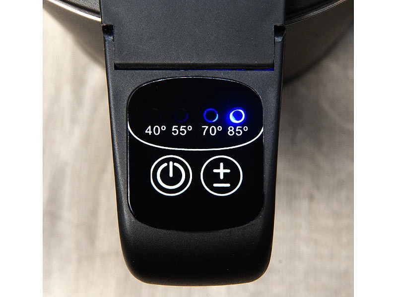 Rosenstein & Söhne Elektro Wasserkocher:Edelstahl-Wasserkocher, Temperaturwahl, Warmhaltefunktion, LED, 1,5 L 7 Rosenstein & Söhne Elektro Wasserkocher:Edelstahl-Wasserkocher, Temperaturwahl, Warmhaltefunktion, LED, 1,5 L – Bild 7