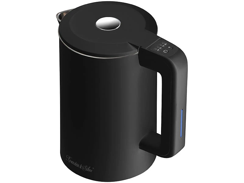 Rosenstein & Söhne Elektro Wasserkocher:Edelstahl-Wasserkocher, Temperaturwahl, Warmhaltefunktion, LED, 1,5 L 13 Rosenstein & Söhne Elektro Wasserkocher:Edelstahl-Wasserkocher, Temperaturwahl, Warmhaltefunktion, LED, 1,5 L – Bild 13