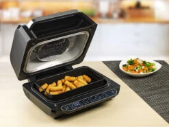 Rosenstein & Söhne Rauchfreier BBQ Grill:Digitale 3in1-Heißluft-Fritteuse Mit Tischgrill, 12 Programme, 6,5 L 12 Rosenstein & Söhne Rauchfreier BBQ Grill:Digitale 3in1-Heißluft-Fritteuse Mit Tischgrill, 12 Programme, 6,5 L -Rosenstein & Söhne Shop zx6141 10