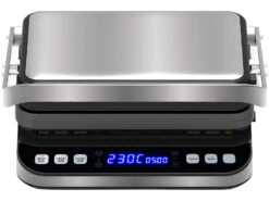 Rosenstein & Söhne Sandwichmaker:Digitaler Panini-, Sandwich- & Kontaktgrill, Timer & Memory, 2.000 W -Rosenstein & Söhne Shop zx6151 1