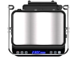 Rosenstein & Söhne Sandwichmaker:Digitaler Panini-, Sandwich- & Kontaktgrill, Timer & Memory, 2.000 W -Rosenstein & Söhne Shop zx6151 2