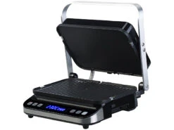 Rosenstein & Söhne Sandwichmaker:Digitaler Panini-, Sandwich- & Kontaktgrill, Timer & Memory, 2.000 W -Rosenstein & Söhne Shop zx6151 5