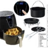 Rosenstein & Söhne Airfryer:Multi-Heißluft-Fritteuse Mit Back- Und Grill-Zubehör, 4,5 L, 1.500 W