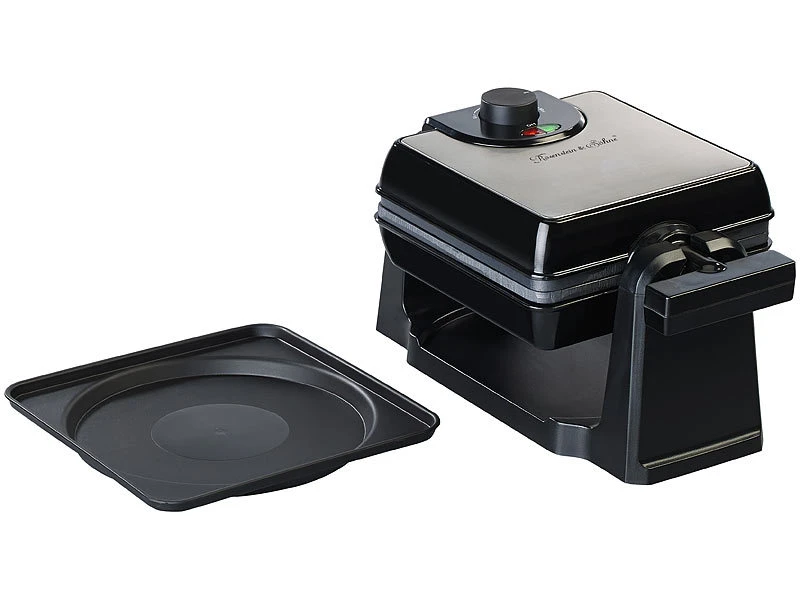 Rosenstein & Söhne Brüsseler Waffeleisen:180° Drehbares Waffeleisen Für Belgische Waffeln, Edelstahl, 1.000 W 8 Rosenstein & Söhne Brüsseler Waffeleisen:180° Drehbares Waffeleisen Für Belgische Waffeln, Edelstahl, 1.000 W – Bild 8