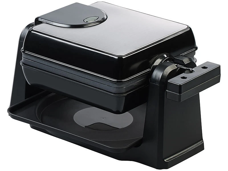 Rosenstein & Söhne Brüsseler Waffeleisen:180° Drehbares Waffeleisen Für Belgische Waffeln, Edelstahl, 1.000 W 6 Rosenstein & Söhne Brüsseler Waffeleisen:180° Drehbares Waffeleisen Für Belgische Waffeln, Edelstahl, 1.000 W – Bild 6