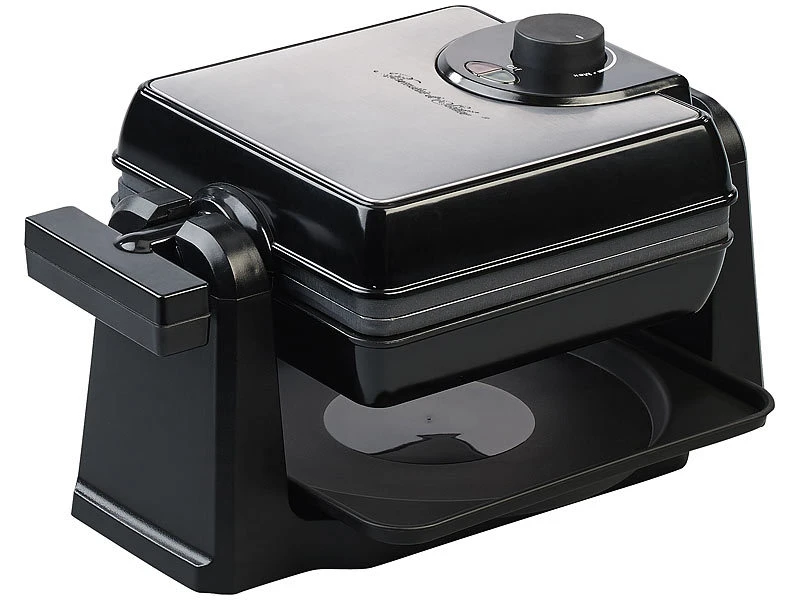 Rosenstein & Söhne Brüsseler Waffeleisen:180° Drehbares Waffeleisen Für Belgische Waffeln, Edelstahl, 1.000 W 3 Rosenstein & Söhne Brüsseler Waffeleisen:180° Drehbares Waffeleisen Für Belgische Waffeln, Edelstahl, 1.000 W – Bild 3