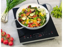 Rosenstein & Söhne Induktionskochfeld:Induktions-Kochplatte, 12 - 26 Cm, Touch-Tasten, 2.000 W, Bis 240 °C -Rosenstein & Söhne Shop zx6304 7