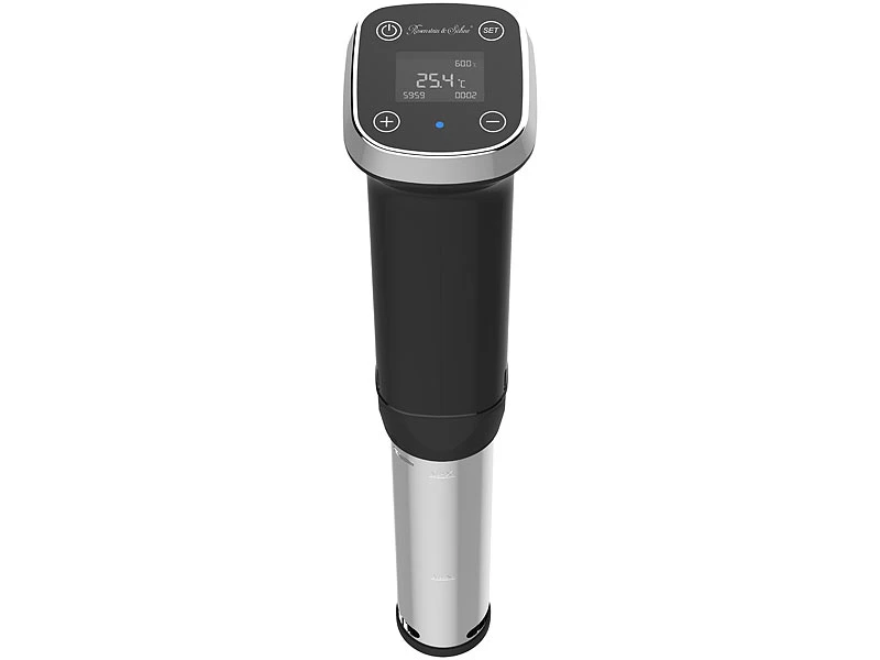 Rosenstein & Söhne Sous Vide Stick:Profi-Sous-Vide-Garer Mit LCD-Display, Timer, Bis 20 L, 1.300 W, IPX7 3 Rosenstein & Söhne Sous Vide Stick:Profi-Sous-Vide-Garer Mit LCD-Display, Timer, Bis 20 L, 1.300 W, IPX7 – Bild 3