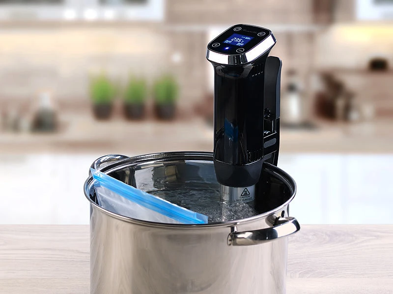 Rosenstein & Söhne Sous Vide Stick:Profi-Sous-Vide-Garer Mit LCD-Display, Timer, Bis 20 L, 1.300 W, IPX7 6 Rosenstein & Söhne Sous Vide Stick:Profi-Sous-Vide-Garer Mit LCD-Display, Timer, Bis 20 L, 1.300 W, IPX7 – Bild 6