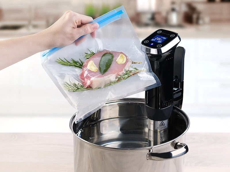 Rosenstein & Söhne Sous Vide Stick:Profi-Sous-Vide-Garer Mit LCD-Display, Timer, Bis 20 L, 1.300 W, IPX7 7 Rosenstein & Söhne Sous Vide Stick:Profi-Sous-Vide-Garer Mit LCD-Display, Timer, Bis 20 L, 1.300 W, IPX7 – Bild 7