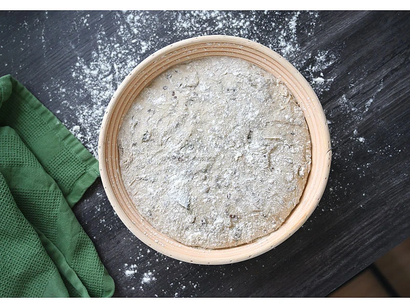 Rosenstein & Söhne Brot Backen Zubehör:2er-Set Gärkörbe, Ø 25 & 30 Cm, Abdecktücher, Gabel, Reinigungspinsel 5 Rosenstein & Söhne Brot Backen Zubehör:2er-Set Gärkörbe, Ø 25 & 30 Cm, Abdecktücher, Gabel, Reinigungspinsel – Bild 5